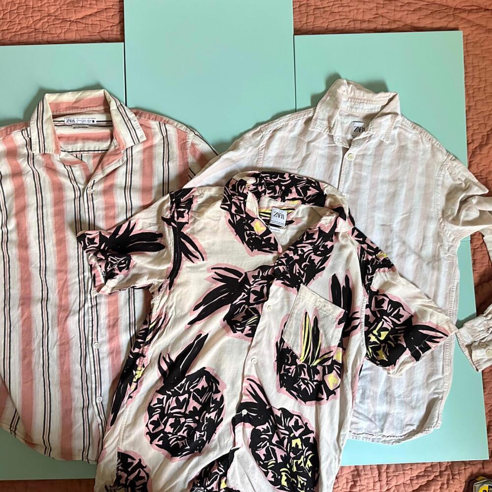 Zara Button Up Shirts Lot Small